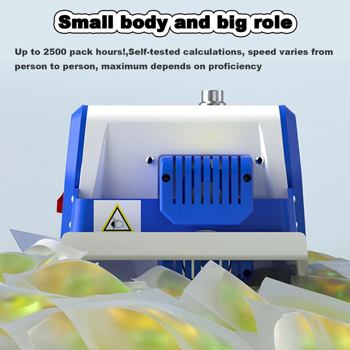 Máquina automática de envasado de Alimentos, selladora térmica de Bolsas de plástico de 5 m/min, selladora de Banda Continua para Bolsas de PVC, Bolsas de Aluminio y Bolsas de pape