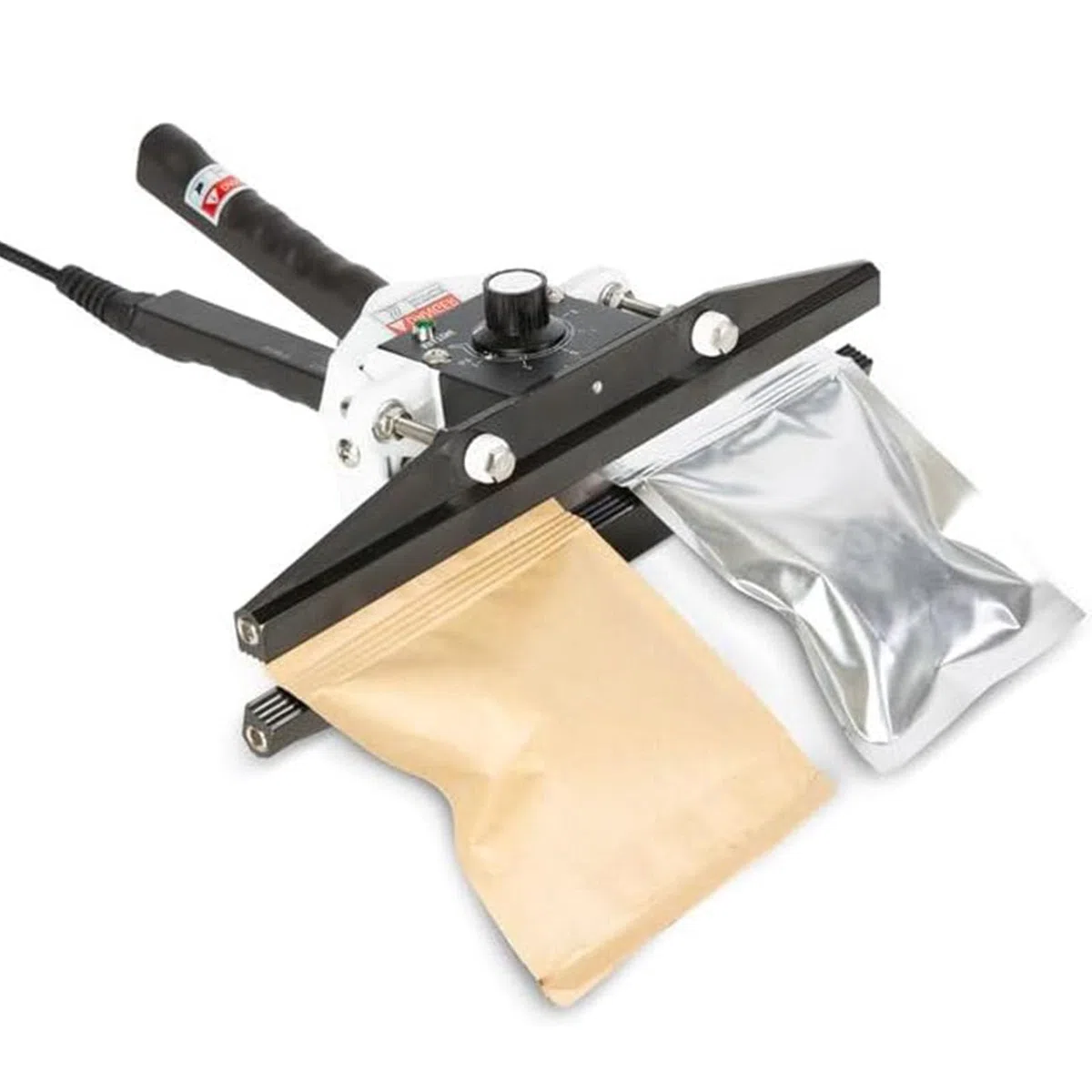 Sellador térmico portátil para bolsas de almacenamiento de alimentos, temperatura ajustable con ancho de sellado de 10 mm