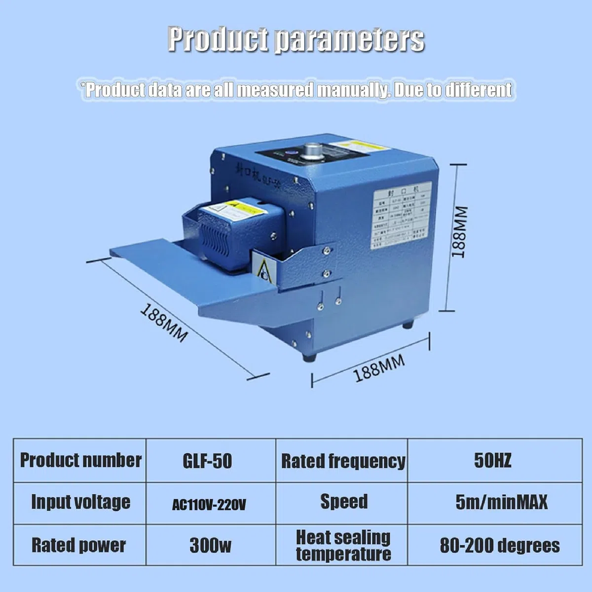Máquina automática de sellado térmico de 300 W, máquina selladora continua industrial de 5 m/min, bolsa de aluminio, bolsa de papel kraft