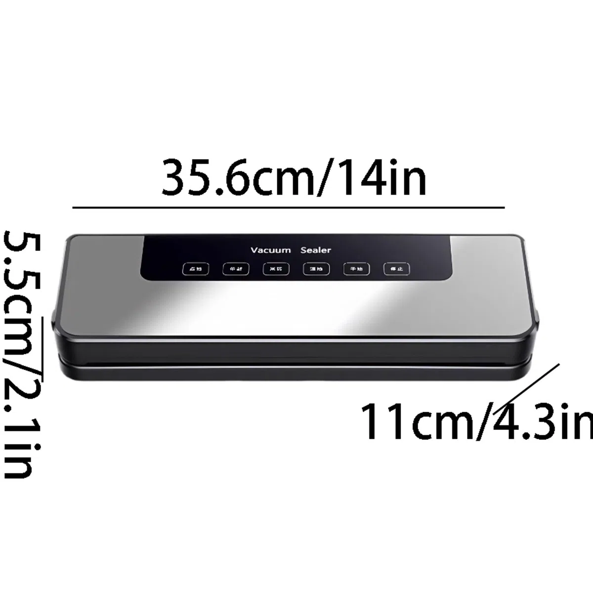 Selladora al vacío portátil totalmente automática de larga duración con modos sellado en seco y húmedo(Grey+150 Bags)