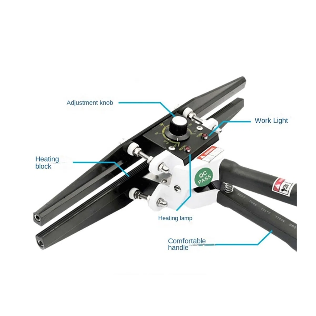 Máquina de sellado térmico con abrazadera manual portátil de 550 W, máquina de envasado de bolsas de papel kraft y papel de aluminio, 550 W, 200 mm Para bricolaje