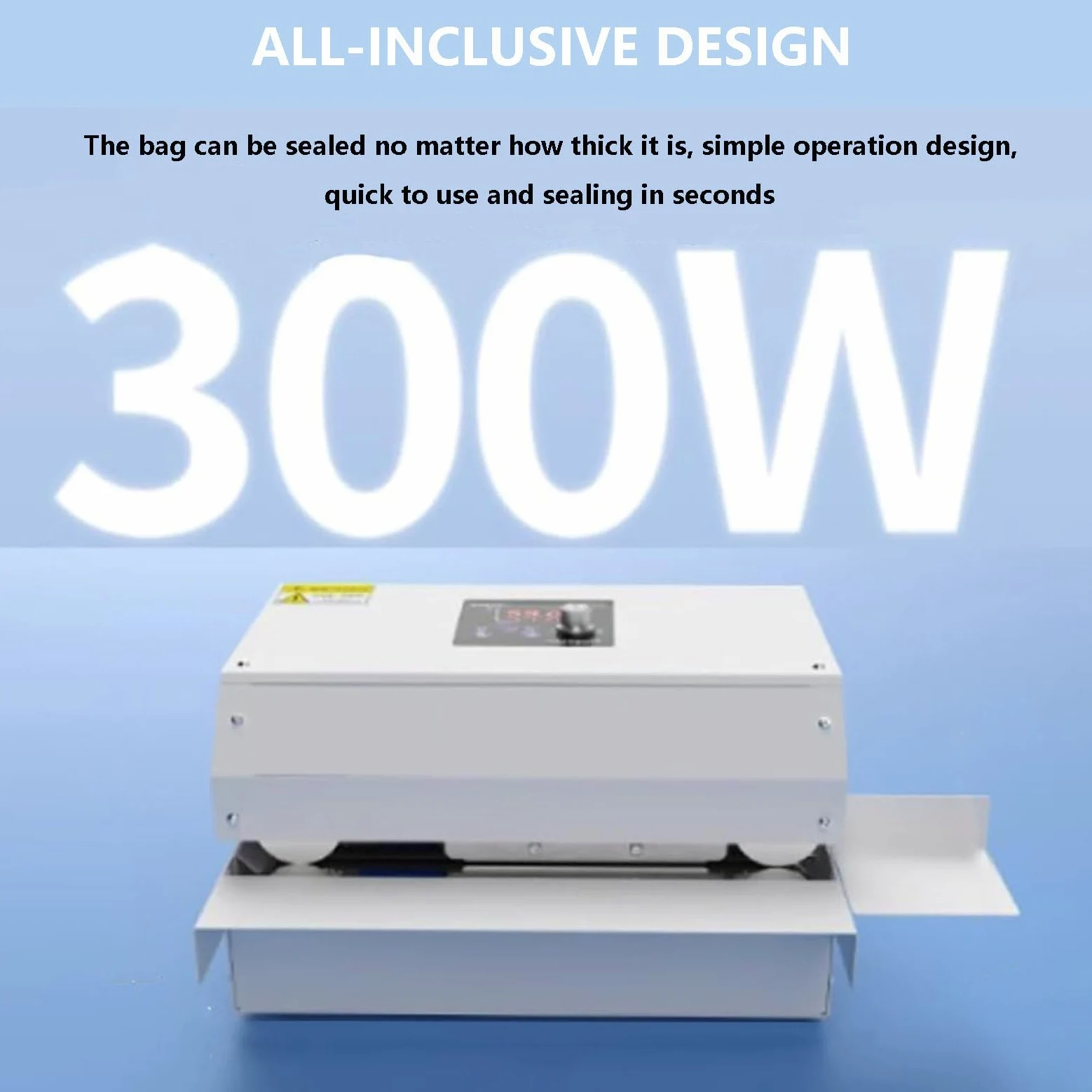 Máquina selladora al vacío, dispositivo automático de sellado de alimentos con velocidad de 6 m/min para bolsas de plástico y aluminio, uso comercial, solución eficiente de almacenamiento de alimentos