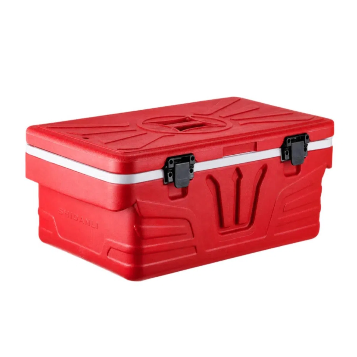 Caja Transporte Alimentos con Compartimentos Sellado Contenedor Almuerzo con Divisores Compacto Recipiente para, 28L, Style to 4