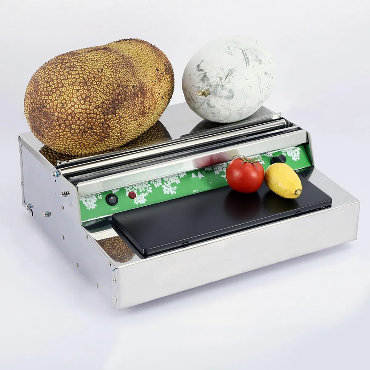 Máquina de sellado térmico comercial, sellador de envasado de alimentos con pedal de temperatura ajustable para supermercados, hoteles, catering y más