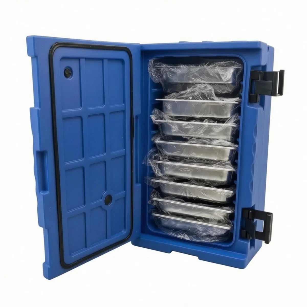 Harilla Portador de Comidas Aislado Contenedor de Comidas Gabinete Térmico Armario de Alimentos Carro de Catering con Control de y Frío Prolongado Adecuado para Comedores Cocinas Comerciales