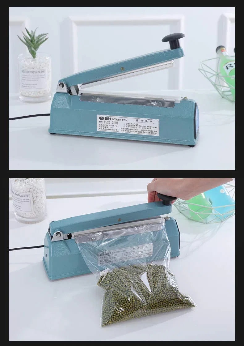 Hanchen Selladora Térmica 200/300/400mm Sellador de Bolsas de Plástico con Pantalla LED para Bolsa de PP PE Papel Kraft Textil no Tejido (Ancho de sellado: 3mm, Longitud de sellado: 200mm)