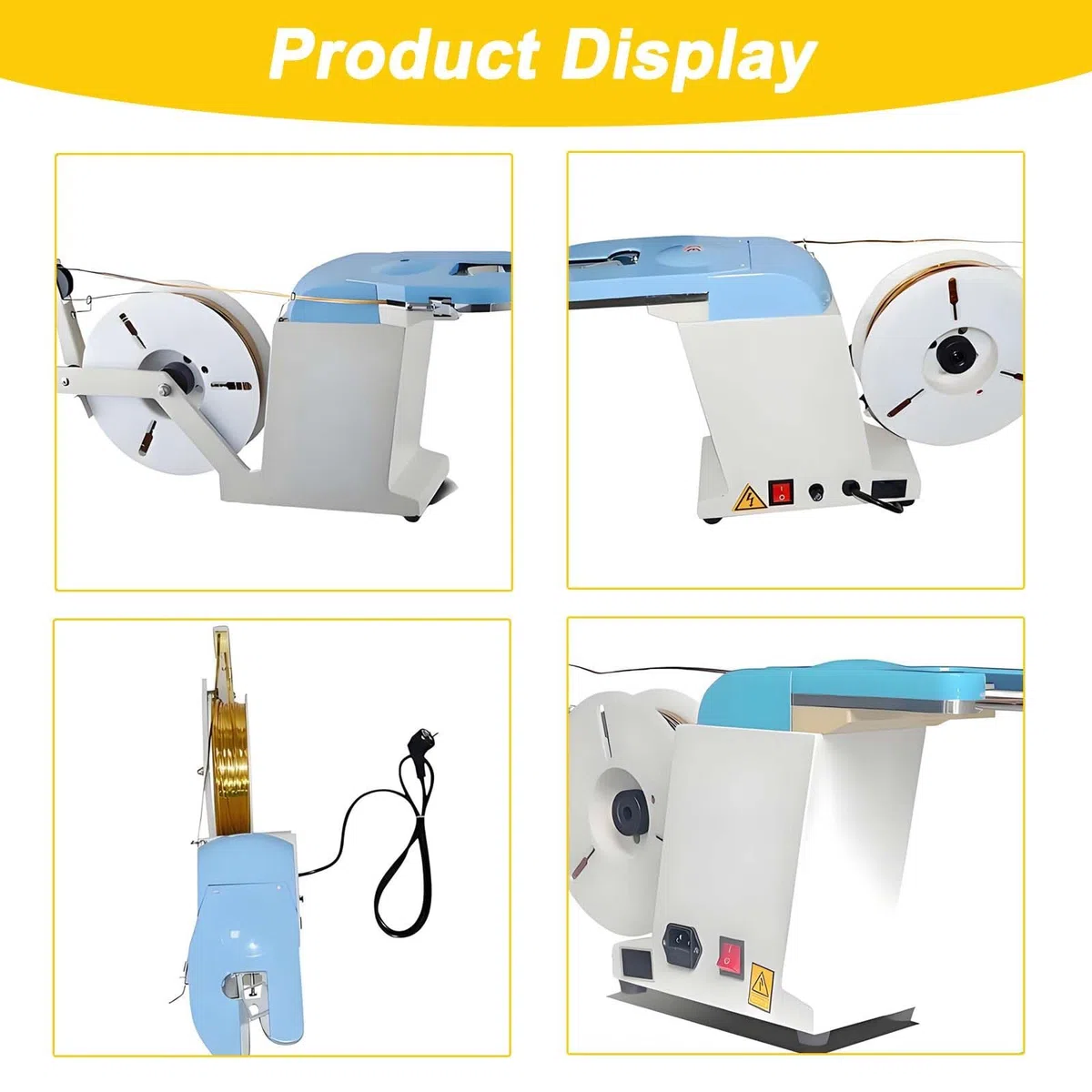 Máquina automática de atado por torsión, máquina de atar alimentos para regalos de panadería y dulces, herramienta semiautomática de alambre con círculo de apriete, fácil de usar