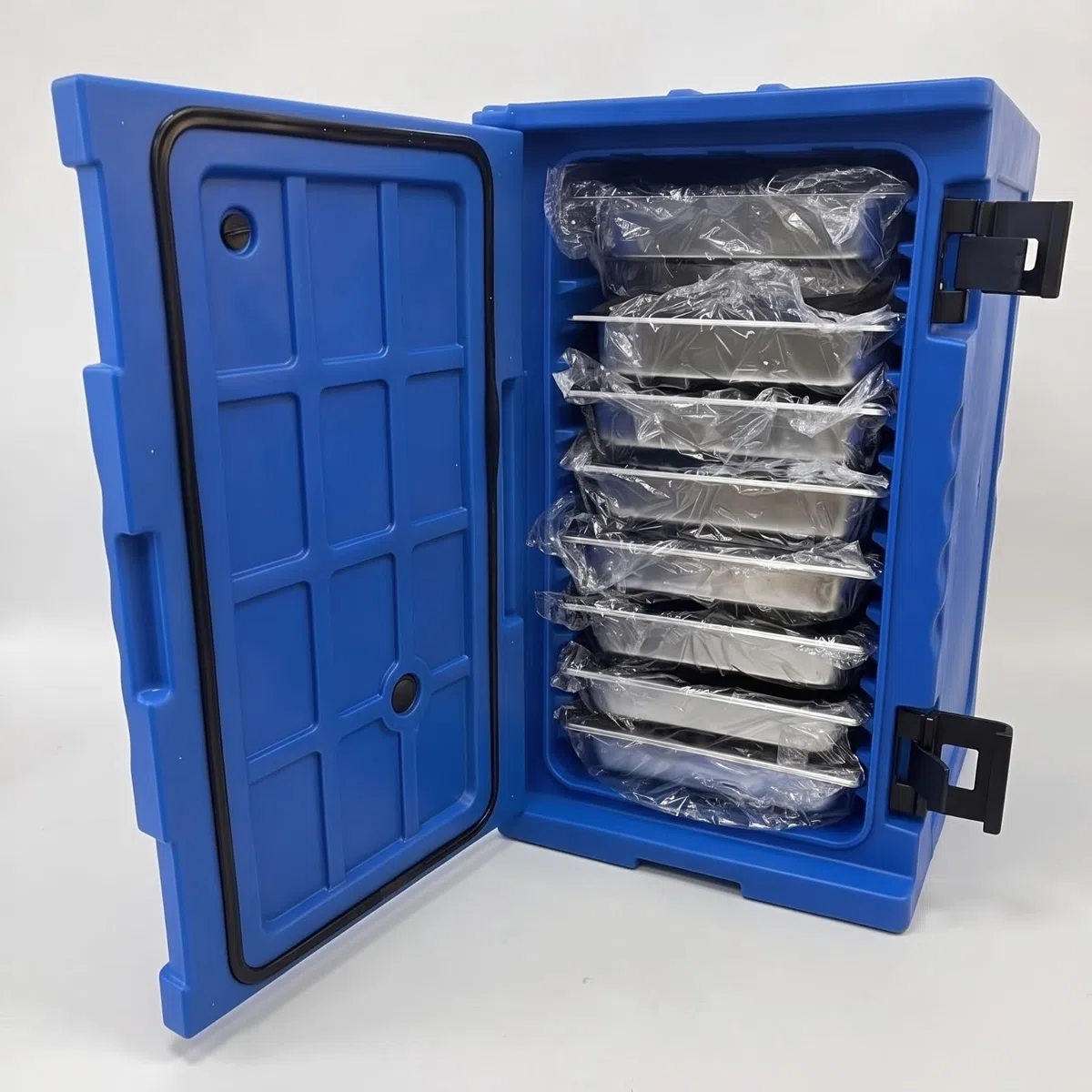 Harilla Portador de Comidas Aislado Contenedor de Comidas Gabinete Térmico Armario de Alimentos Carro de Catering con Control de y Frío Prolongado Adecuado para Comedores Cocinas Comerciales