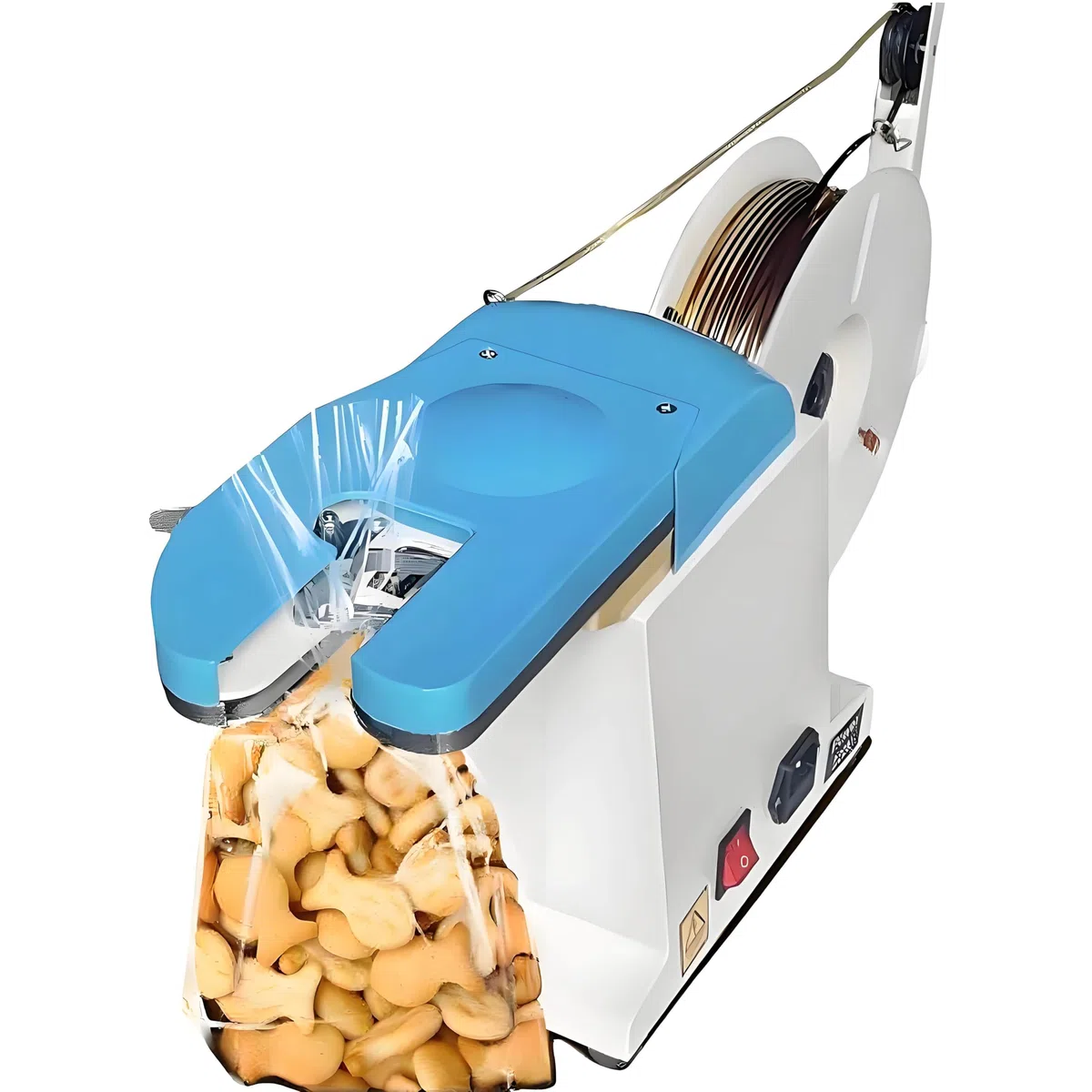 Máquina automática de atado por torsión, máquina de atar alimentos para regalos de panadería y dulces, herramienta semiautomática de alambre con círculo de apriete, fácil de usar