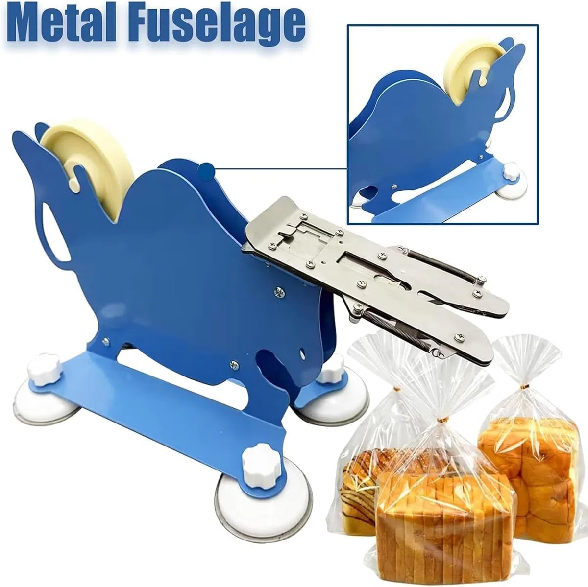 Herramienta selladora de aperitivos para frescura, sellador de bolsas reutilizable para pan, galletas, patatas fritas y dulces, clips de sellado de cocina portátiles para almacenamiento de alimentos