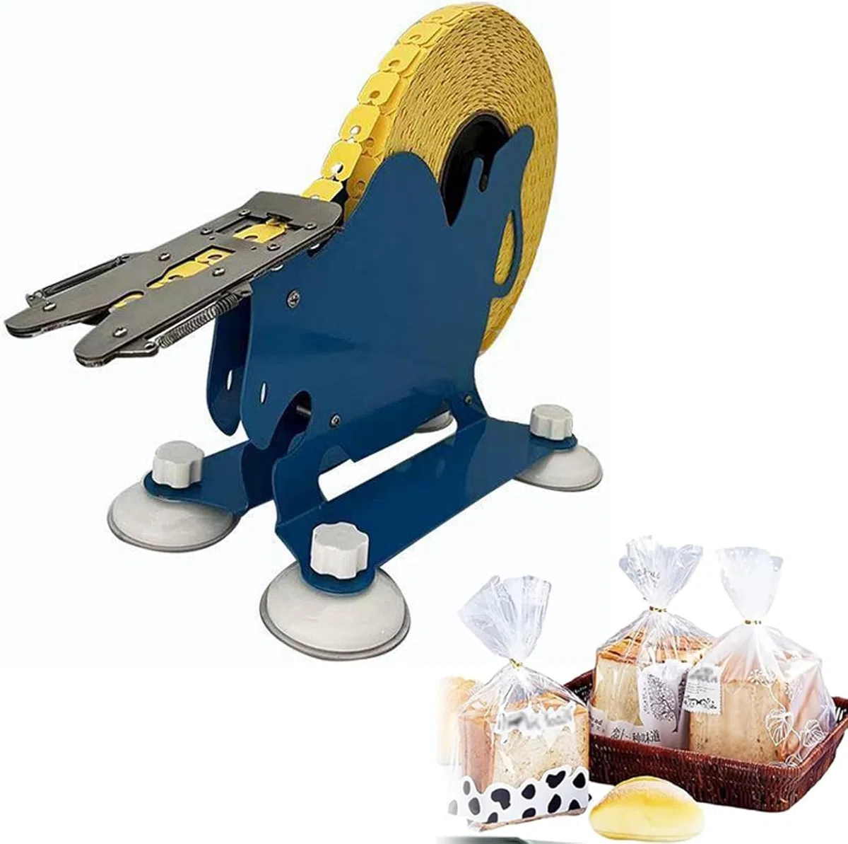 Herramienta selladora de aperitivos para frescura, sellador de bolsas reutilizable para pan, galletas, patatas fritas y dulces, clips de sellado de cocina portátiles para almacenamiento de alimentos