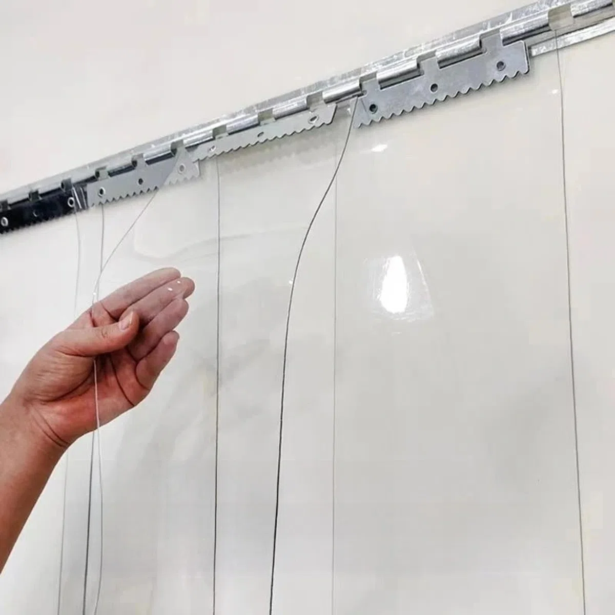 Cortina de PVC transparente para puertas frigoríficas y divisorias de 200-300 cm (130 cm, 210 cm)