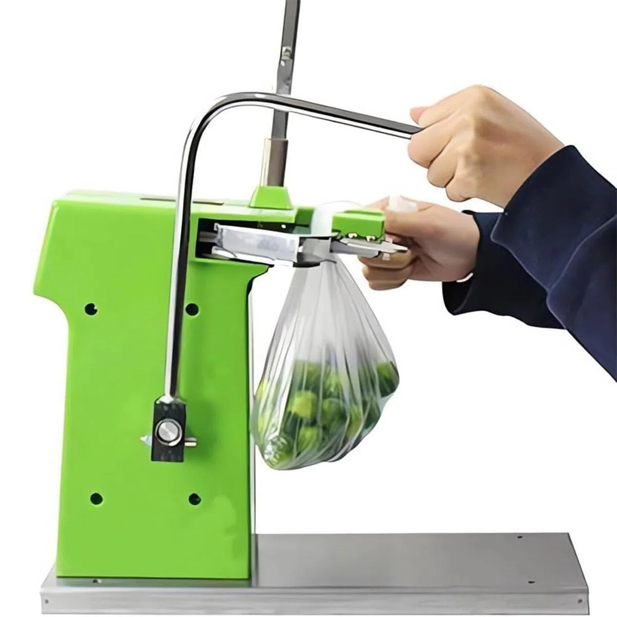 Máquina cortadora manual de salchichas con clips en forma de U para supermercados, panaderías, cafeterías, herramienta de corte portátil fácil de usar para hacer salchichas domésticas y comerciales